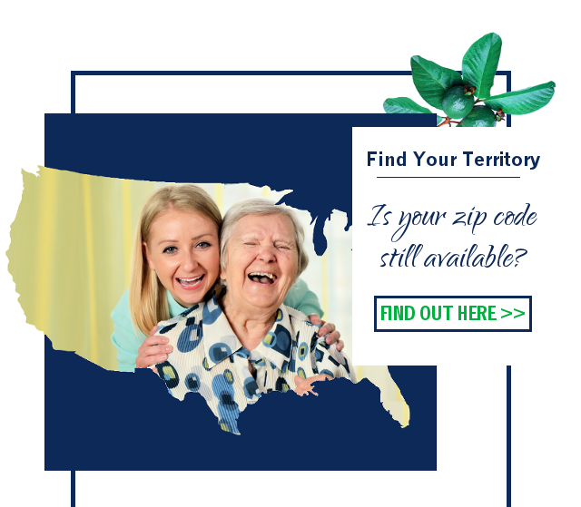 2nd Family's Senior Home Care Franchise Territory Finder Map