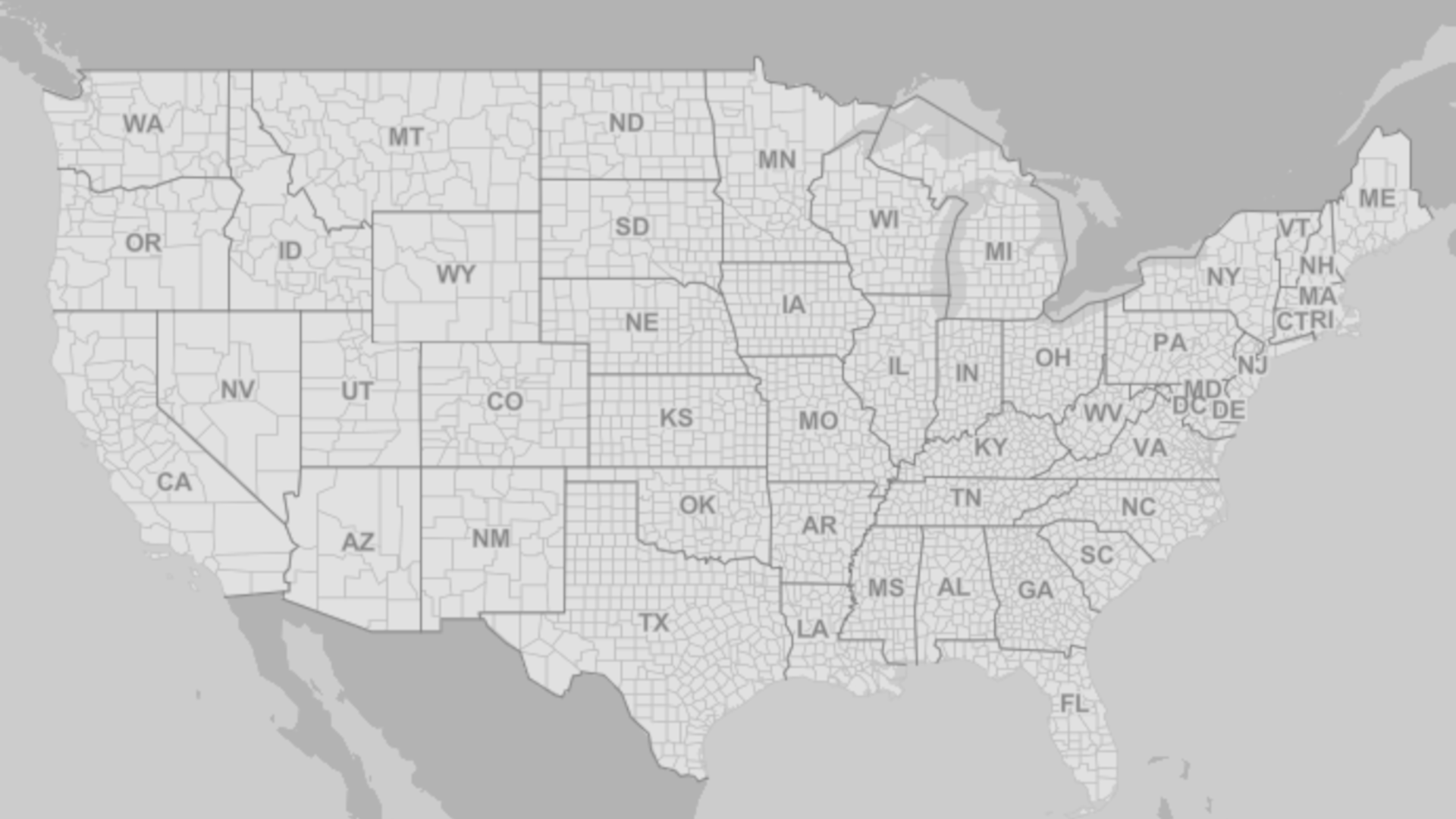 Census.gov map for demographic information on seniors 65 and over