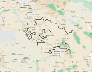 Image of 2nd Family franchise territory in North Tucson, AZ